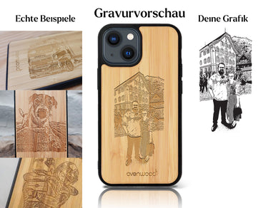 INDIVIDUELL iPhone 14 Bambus-Kunststoff